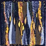Tapestry Weaving with Beadwork. 10"x 10" x 2"
